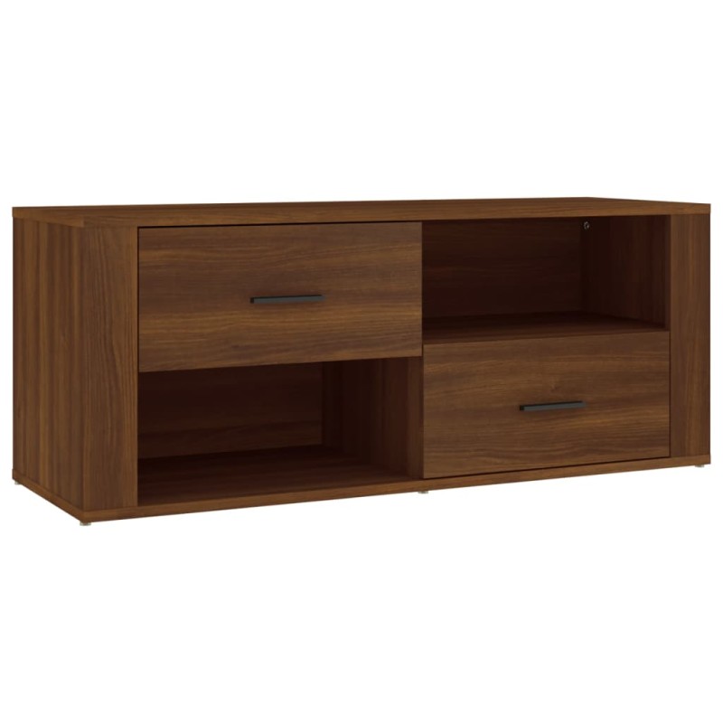 vidaXL Έπιπλο Τηλεόρασης Καφέ Δρυς 100x35x40 εκ. Επεξεργασμένο Ξύλο