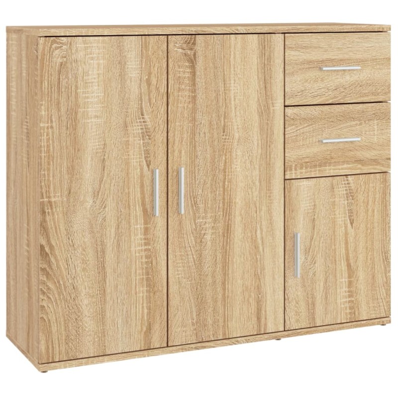 vidaXL Μπουφές Sonoma Δρυς 91 x 29,5 x 75 εκ. από Τεχνητό Ξύλο
