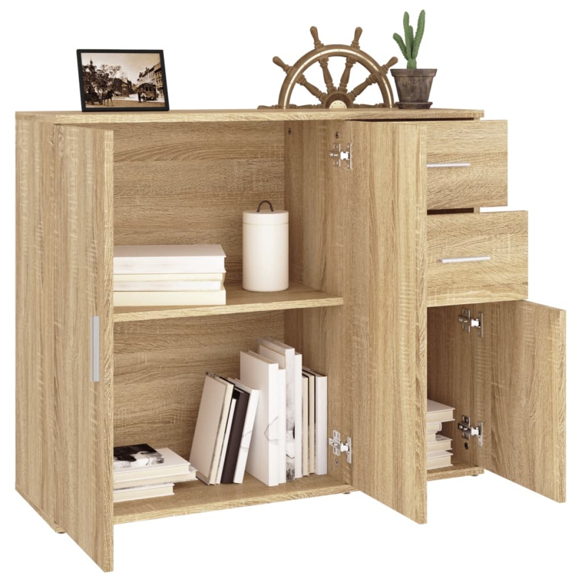 vidaXL Συρταριέρα Sonoma Δρυς 91x29,5x75 εκ. Επεξεργασμένο Ξύλο