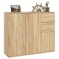 vidaXL Συρταριέρα Sonoma Δρυς 91x29,5x75 εκ. Επεξεργασμένο Ξύλο