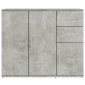 vidaXL Ντουλάπι Γκρι Σκυροδέματος 91x29,5x75 εκ. Επεξεργασμένο Ξύλο
