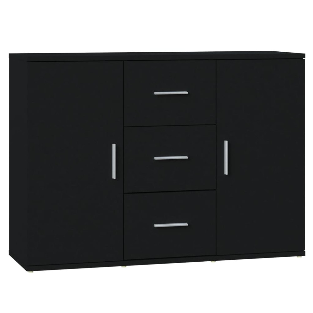 vidaXL Ντουλάπι Μαύρο 91 x 29,5 x 65 εκ. από Επεξεργασμένο Ξύλο