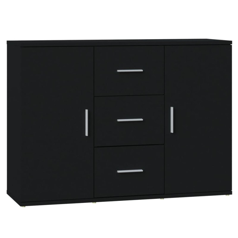 vidaXL Ντουλάπι Μαύρο 91 x 29,5 x 65 εκ. από Επεξεργασμένο Ξύλο