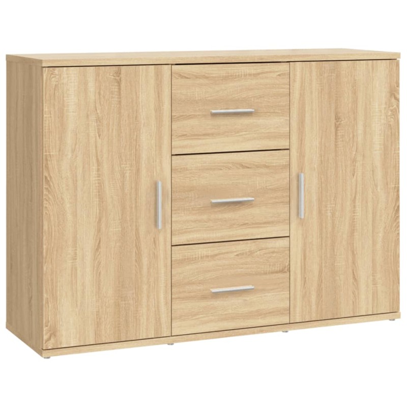 vidaXL Μπουφές Sonoma Δρυς 91x29,5x65 εκ. από Επεξεργασμένο Ξύλο