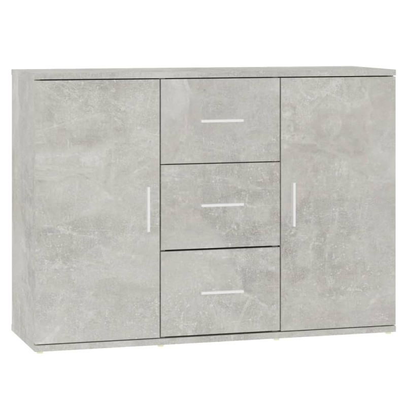 vidaXL Ντουλάπι Γκρι Σκυροδέματος 91x29,5x65 εκ. Επεξεργασμένο Ξύλο