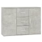 vidaXL Ντουλάπι Γκρι Σκυροδέματος 91x29,5x65 εκ. Επεξεργασμένο Ξύλο