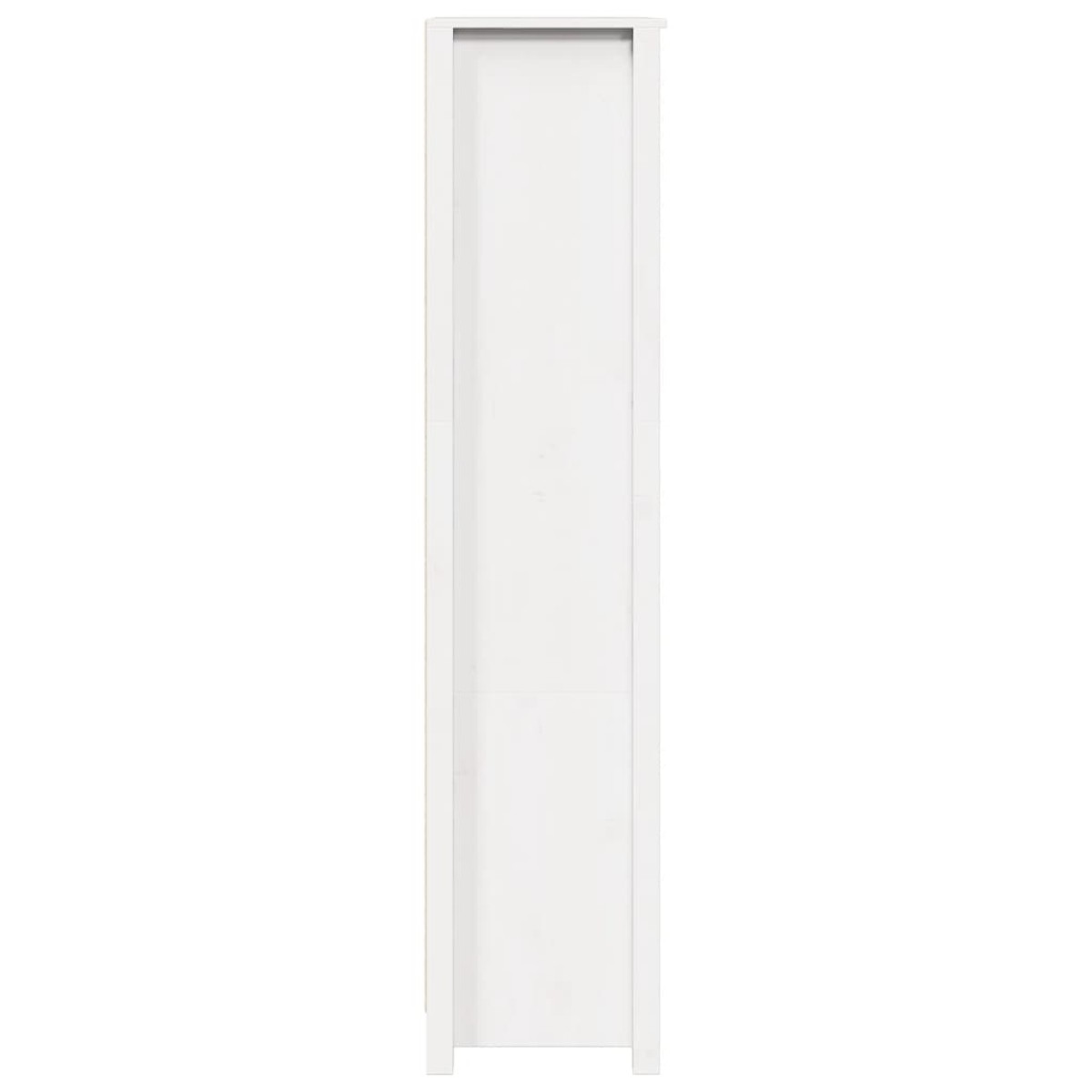 vidaXL Μπουφές Λευκός 80x35x154 εκ. από Μασίφ Ξύλο Πεύκου