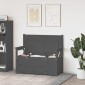 vidaXL Παγκάκι Γκρι 112,5x51,5x96,5 εκ. από Μασίφ Ξύλο Πεύκου