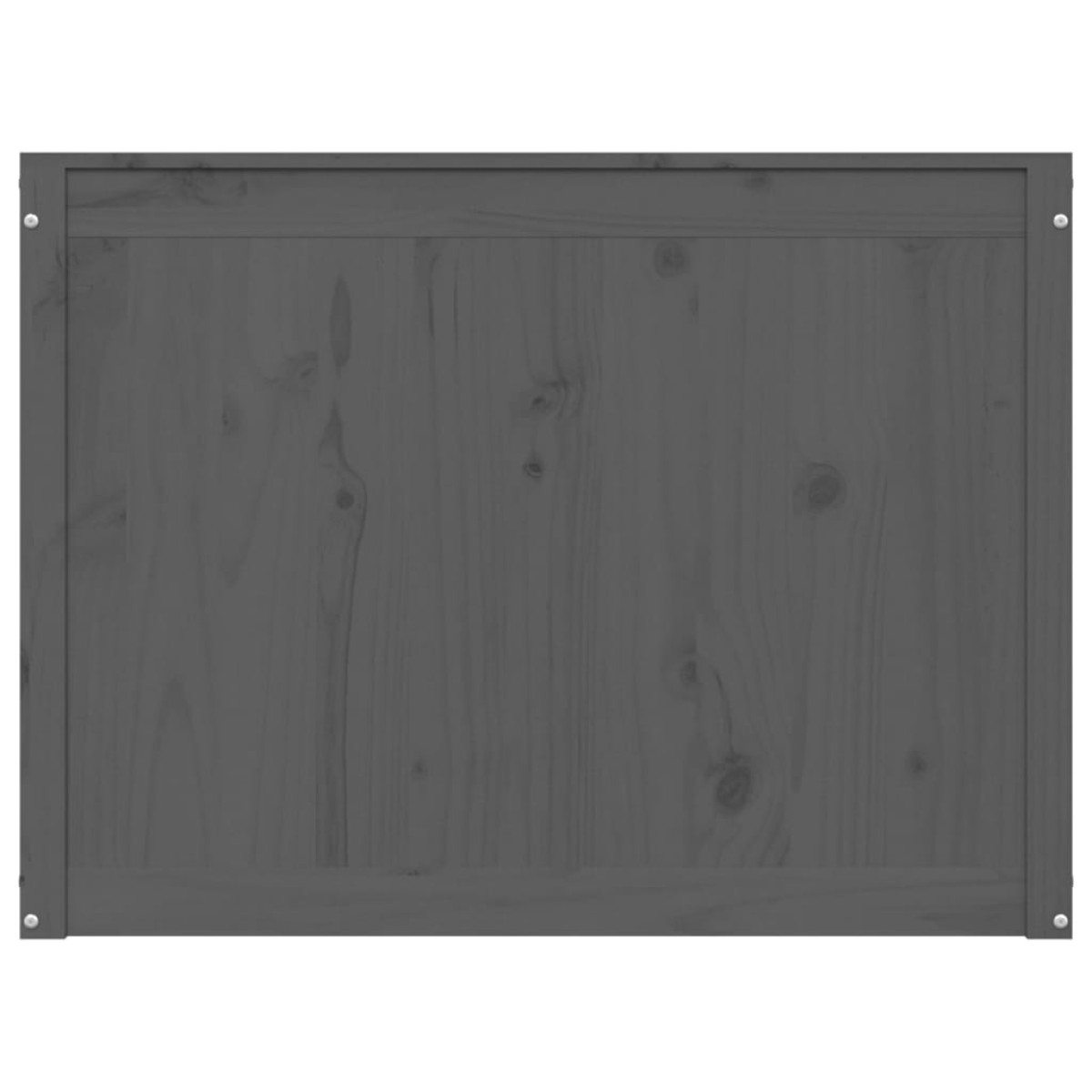 vidaXL Καλάθι Ρούχων Γκρι 88,5x44x66 εκ. από Μασίφ Ξύλο Πεύκου