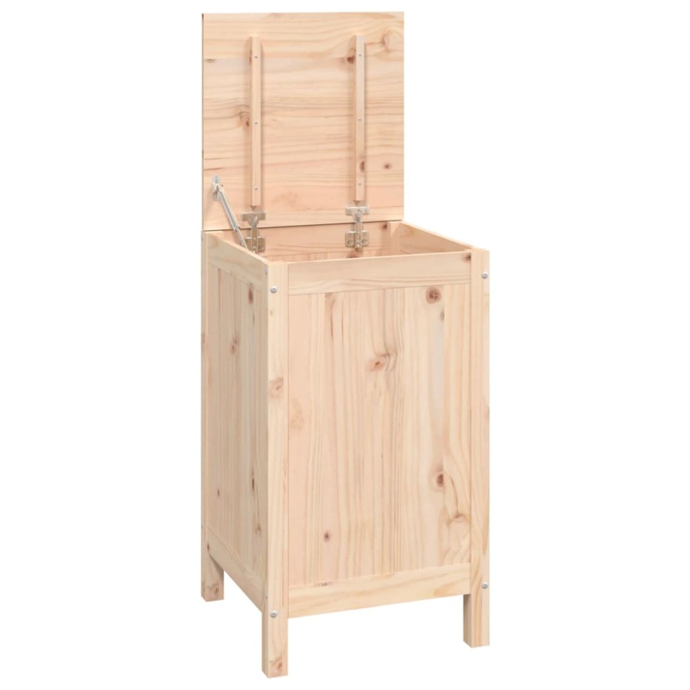 vidaXL Καλάθι Απλύτων 44 x 44 x 76 εκ. από Μασίφ Ξύλο Πεύκου