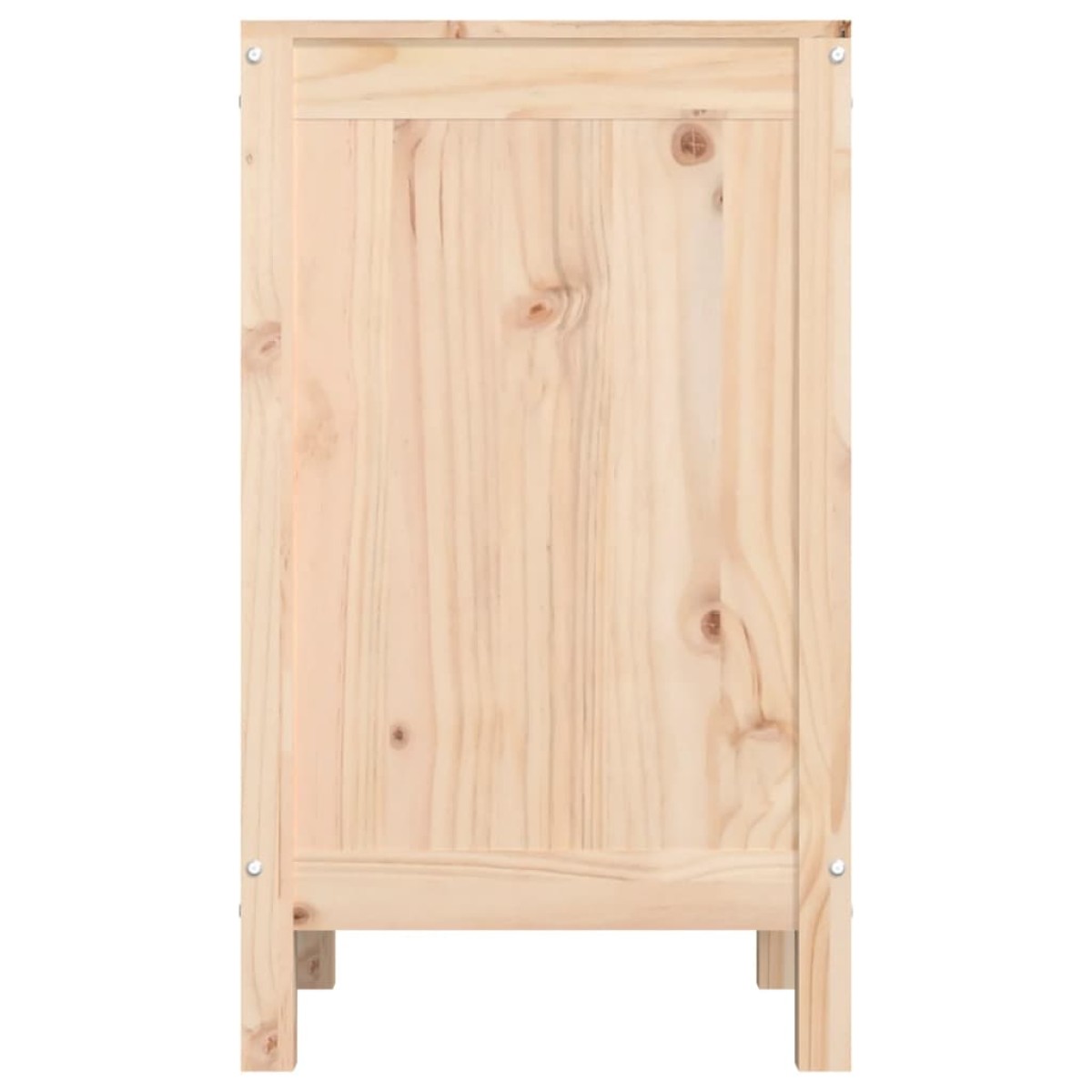 vidaXL Καλάθι Απλύτων 44 x 44 x 76 εκ. από Μασίφ Ξύλο Πεύκου