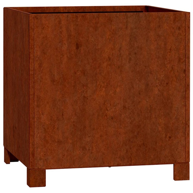 vidaXL Ζαρντινιέρα με Πόδια Σκουριασμ. 40x40x40 εκ. Ατσάλι από Κορτέν