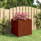 vidaXL Ζαρντινιέρα με Πόδια Σκουριασμ. 42x30x43 εκ. Ατσάλι από Κορτέν