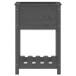 vidaXL Ζαρντινιέρα με Ράφι Γκρι 54x34,5x81 εκ. Μασίφ Ξύλο Πεύκου