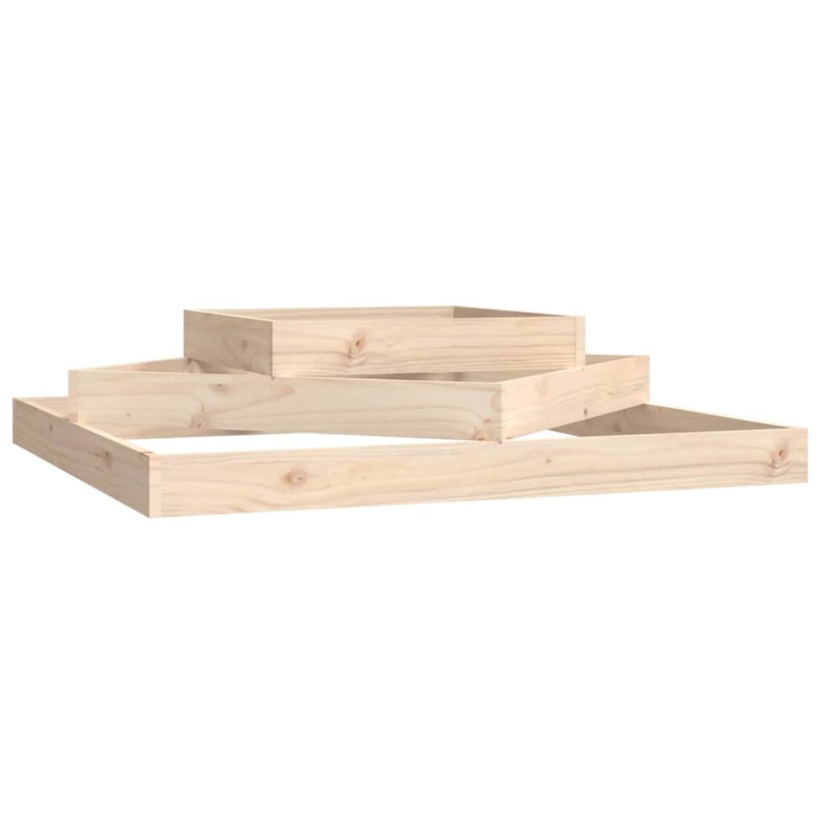 vidaXL Ζαρντινιέρα 112 x 112 x 27 εκ. από Μασίφ Ξύλο Πεύκου