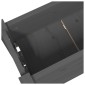 vidaXL Ζαρντινιέρα Γκρι 77x25x104,5 εκ. από Μασίφ Ξύλο Πεύκου