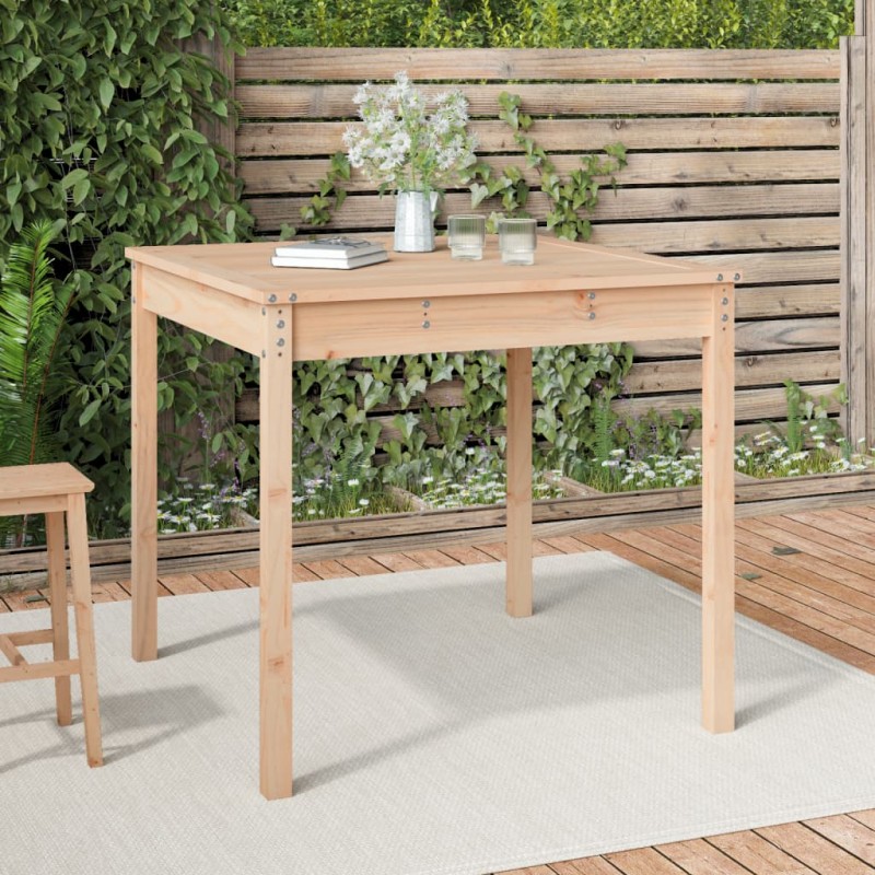 vidaXL Τραπέζι Κήπου 82,5 x 82,5 x 76 εκ. από Μασίφ Ξύλο Πεύκου