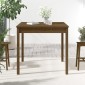 vidaXL Τραπέζι Κήπου Μελί 82,5 x 82,5 x 76 εκ. από Μασίφ Ξύλο Πεύκου