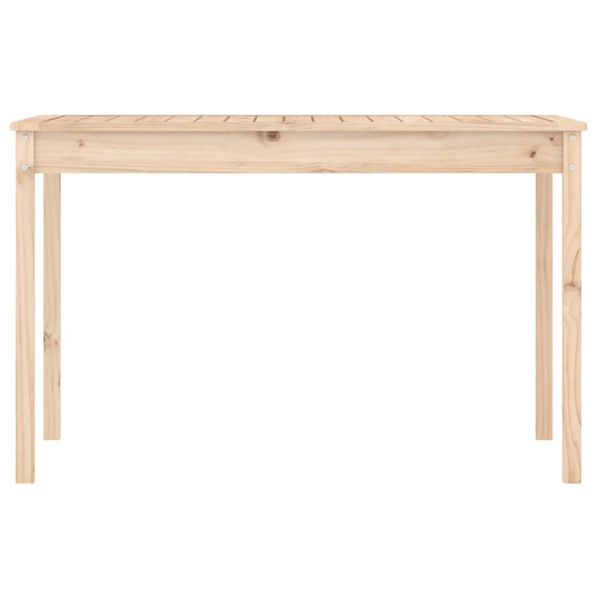 vidaXL Τραπέζι Κήπου 121 x 82,5 x 76 εκ. από Μασίφ Ξύλο Πεύκου