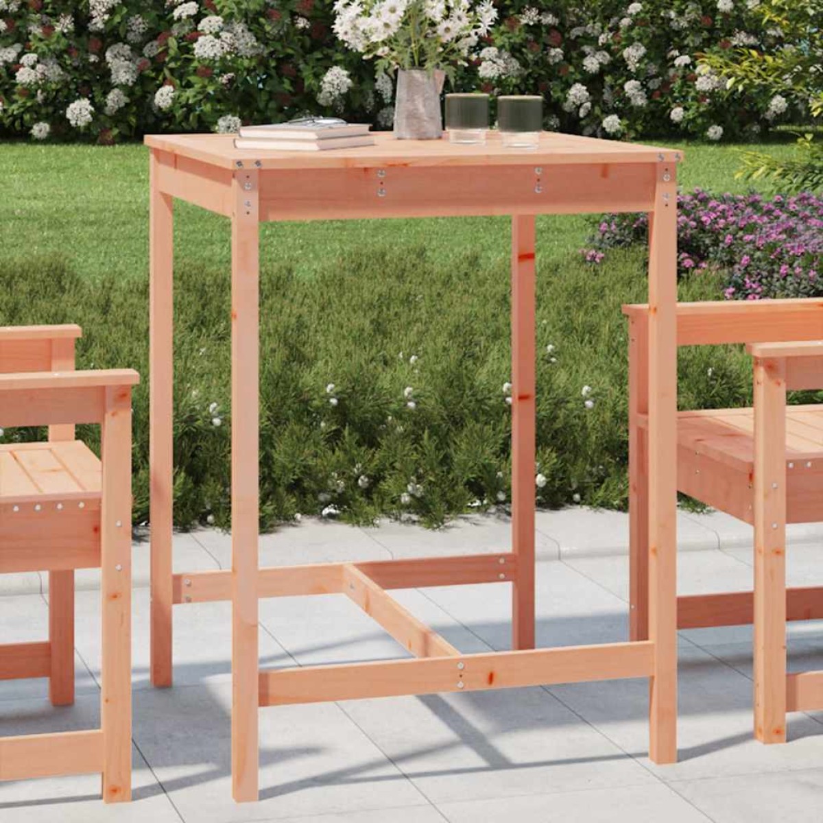 vidaXL Τραπέζι Κήπου 82,5x82,5x110 εκ. από Μασίφ Ξύλο Ψευδοτσούγκας