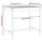 vidaXL Τραπέζι Κήπου 121x82,5x110 εκ. από Μασίφ Ξύλο Πεύκου