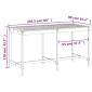 vidaXL Τραπέζι κήπου 203,5x90x110 cm Douglas από μασίφ ξύλο