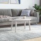 vidaXL Επιφάνεια Τραπεζιού Οβάλ Λευκή 70x35x2,5 εκ. Μασίφ Ξύλο Πεύκου