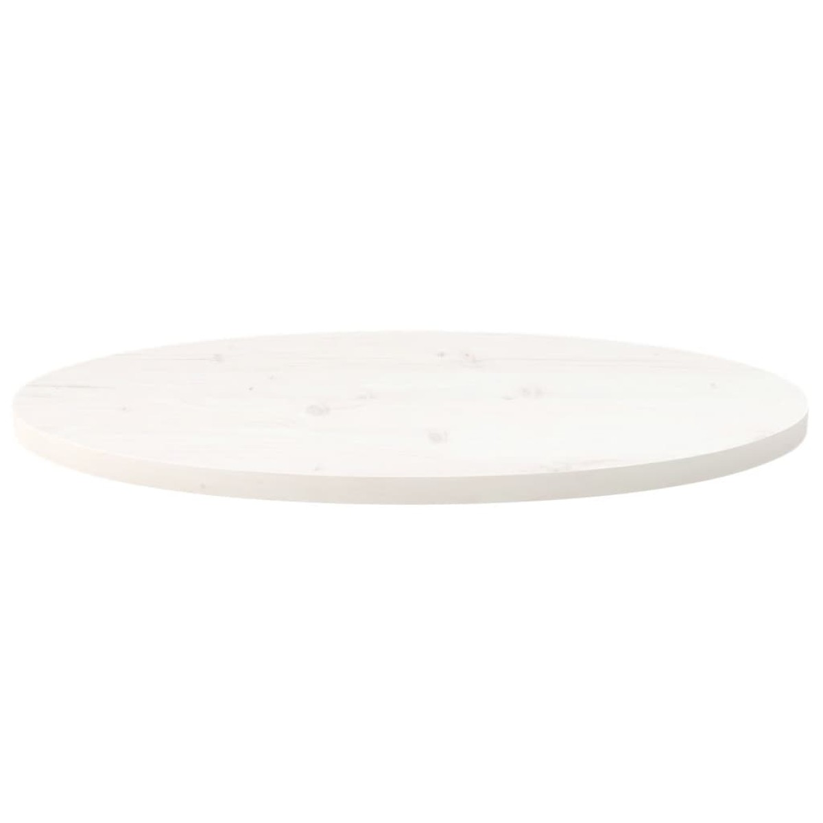 vidaXL Επιφάνεια Τραπεζιού Οβάλ Λευκή 70x35x2,5 εκ. Μασίφ Ξύλο Πεύκου
