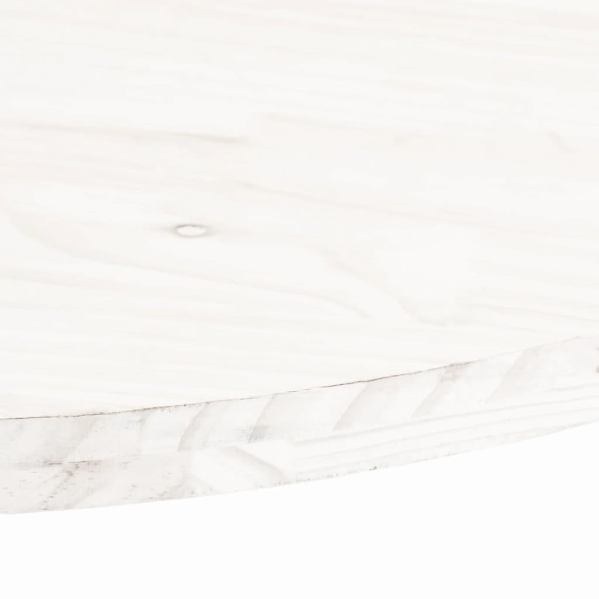 vidaXL Επιφάνεια Τραπεζιού Οβάλ Λευκή 110x55x2,5 εκ. Μασίφ Ξύλο Πεύκου