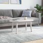vidaXL Επιφάνεια Τραπεζιού Οβάλ Λευκή 60x30x2,5 εκ. Μασίφ Ξύλο Πεύκου