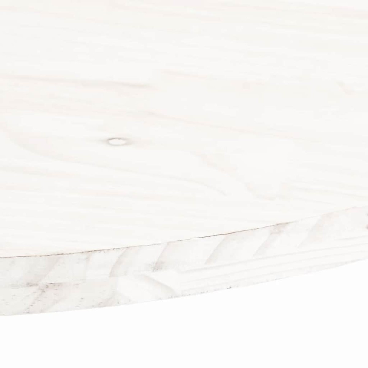 vidaXL Επιφάνεια Τραπεζιού Οβάλ Λευκή 60x30x2,5 εκ. Μασίφ Ξύλο Πεύκου