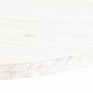 vidaXL Επιφάνεια Τραπεζιού Οβάλ Λευκή 90x45x2,5 εκ. Μασίφ Ξύλο Πεύκου