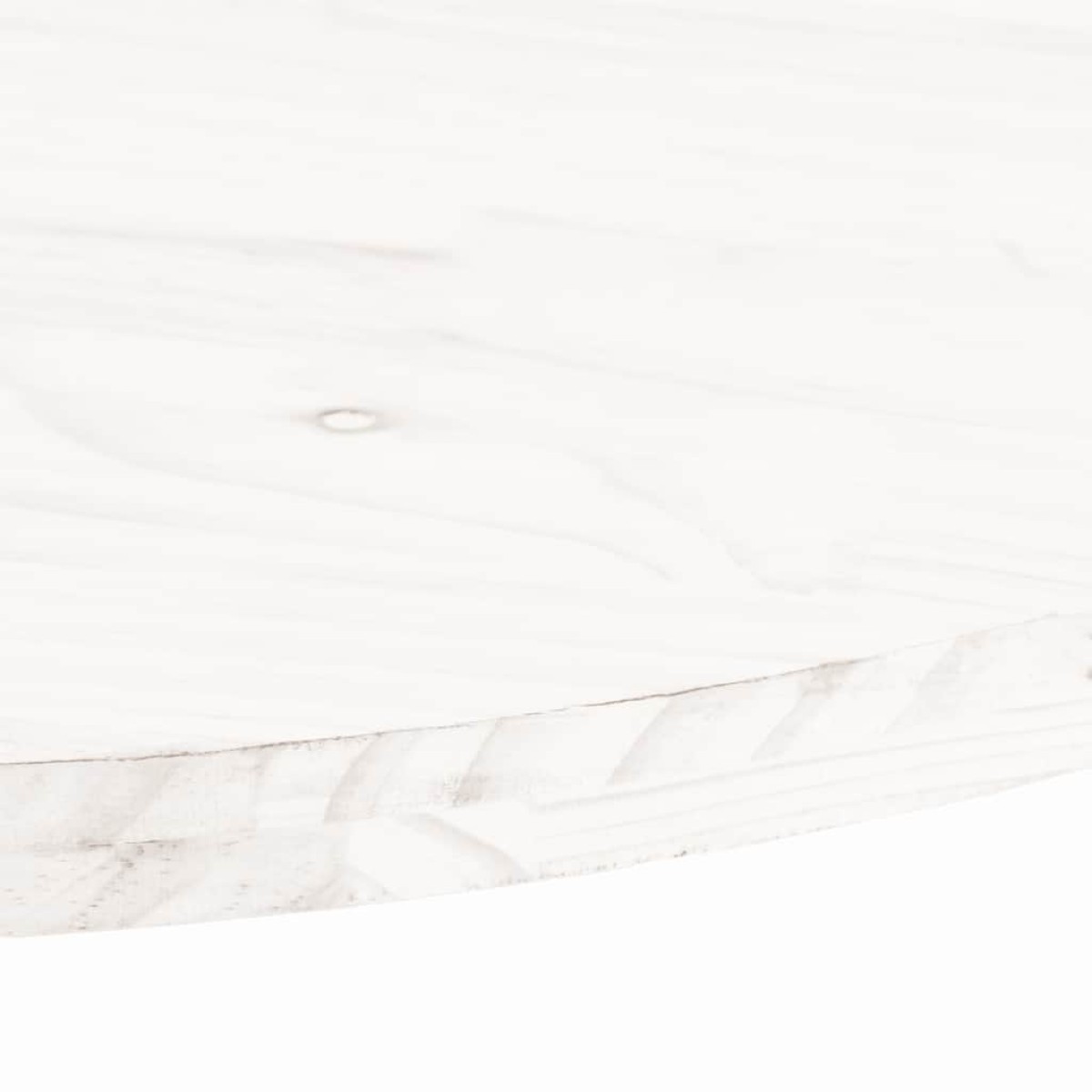 vidaXL Επιφάνεια Τραπεζιού Οβάλ Λευκή 100x50x2,5 εκ. Μασίφ Ξύλο Πεύκου