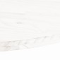 vidaXL Επιφάνεια Τραπεζιού Οβάλ Λευκή 110x55x2,5 εκ. Μασίφ Ξύλο Πεύκου