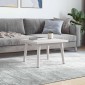 vidaXL Επιφάνεια Τραπεζιού Τετράγωνη Λευκή 40x40x2,5 εκ. Μασίφ Πεύκο