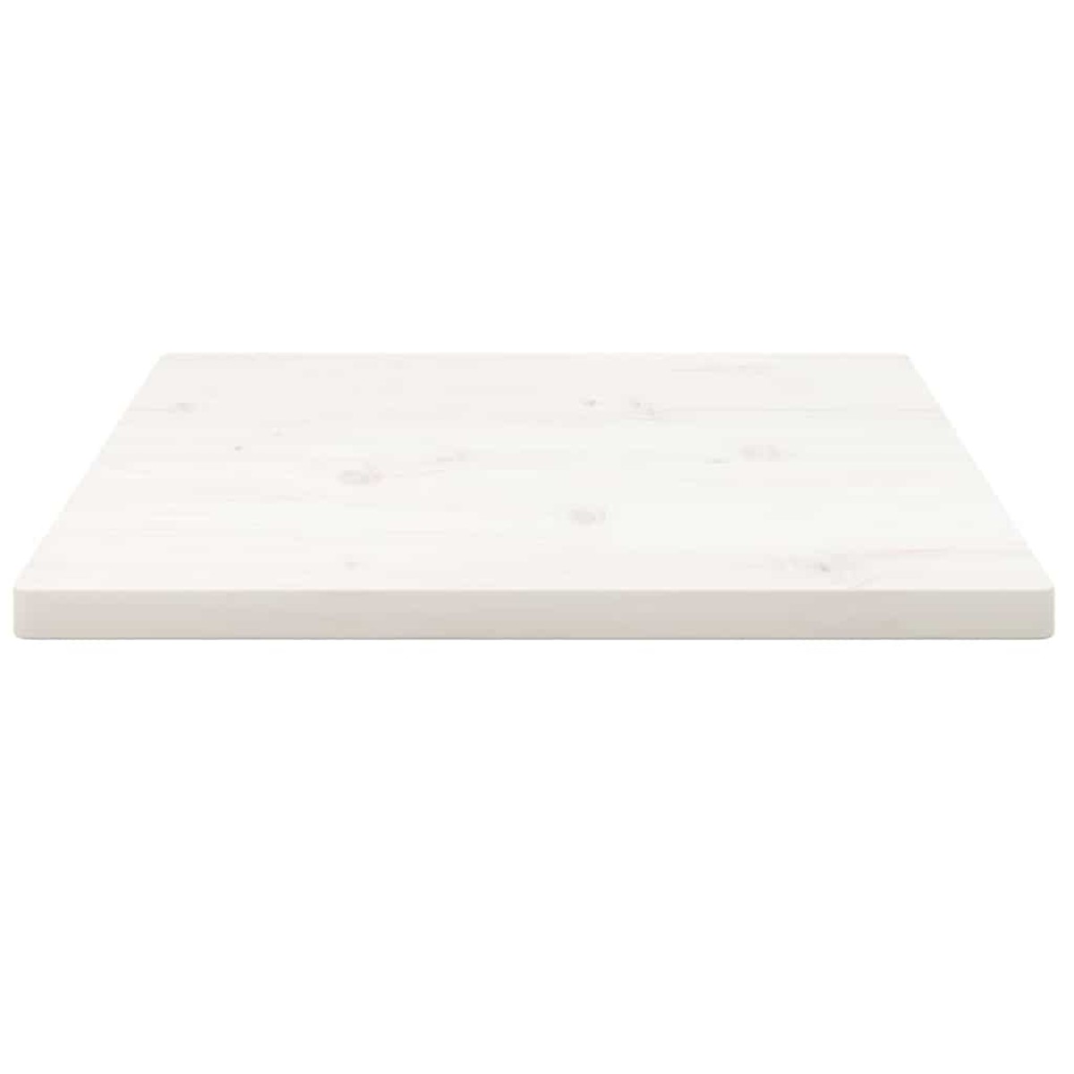 vidaXL Επιφάνεια Τραπεζιού Τετράγωνη Λευκή 40x40x2,5 εκ. Μασίφ Πεύκο