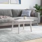 vidaXL Επιφάνεια Τραπεζιού Τετράγωνη Λευκή 60x60x2,5 εκ. Μασίφ Πεύκο