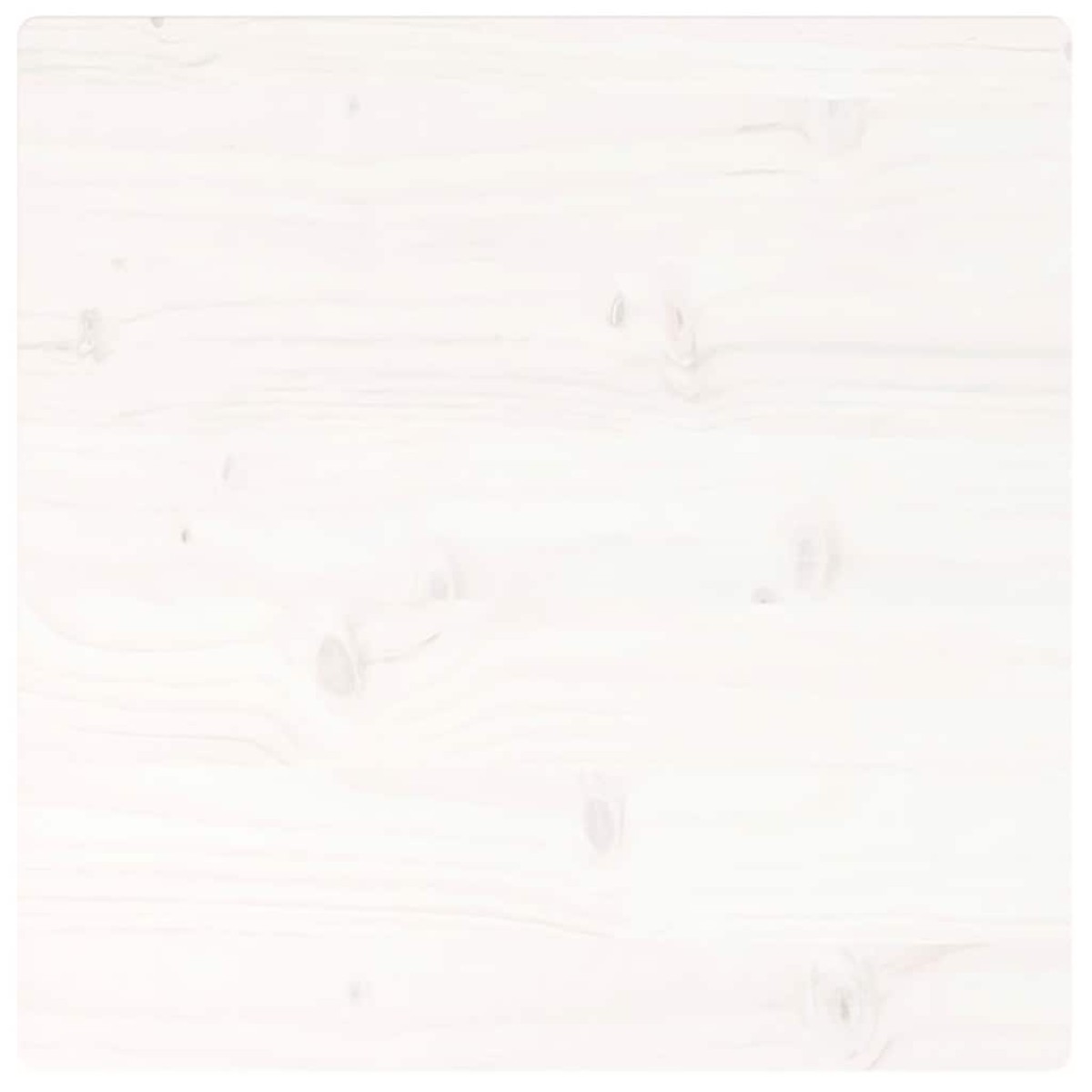 vidaXL Επιφάνεια Τραπεζιού Τετράγωνη Λευκή 60x60x2,5 εκ. Μασίφ Πεύκο