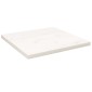 vidaXL Επιφάνεια Τραπεζιού Τετράγωνη Λευκή 60x60x2,5 εκ. Μασίφ Πεύκο
