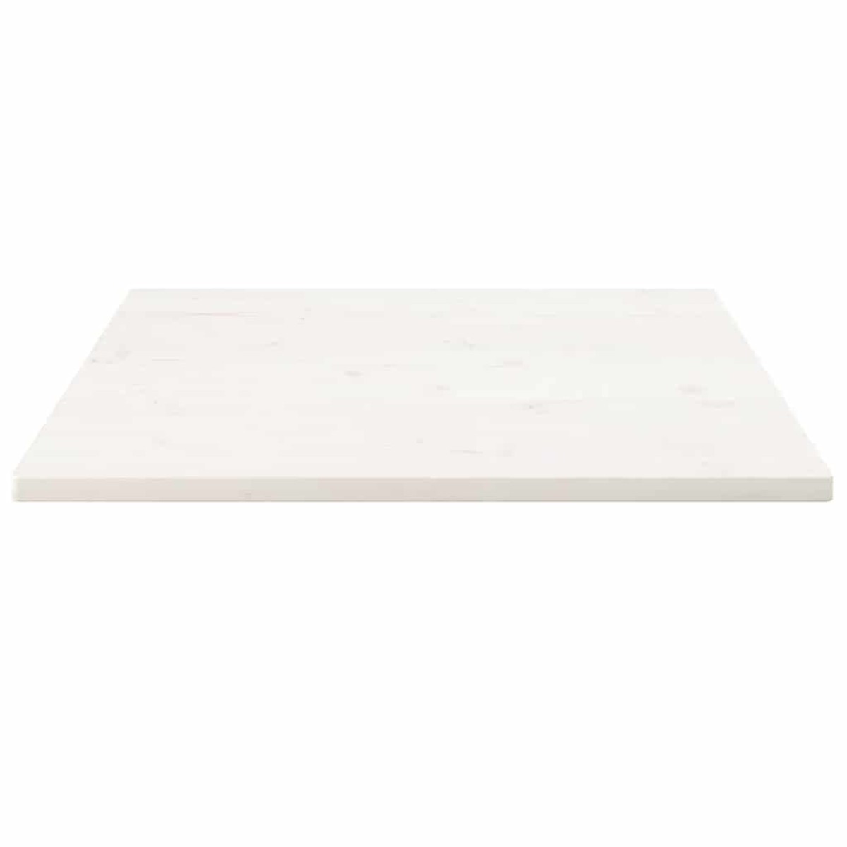 vidaXL Επιφάνεια Τραπεζιού Τετράγωνη Λευκή 70x70x2,5 εκ. Μασίφ Πεύκο