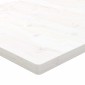 vidaXL Επιφάνεια Τραπεζιού Τετράγωνη Λευκή 80x80x2,5 εκ. Μασίφ Πεύκο