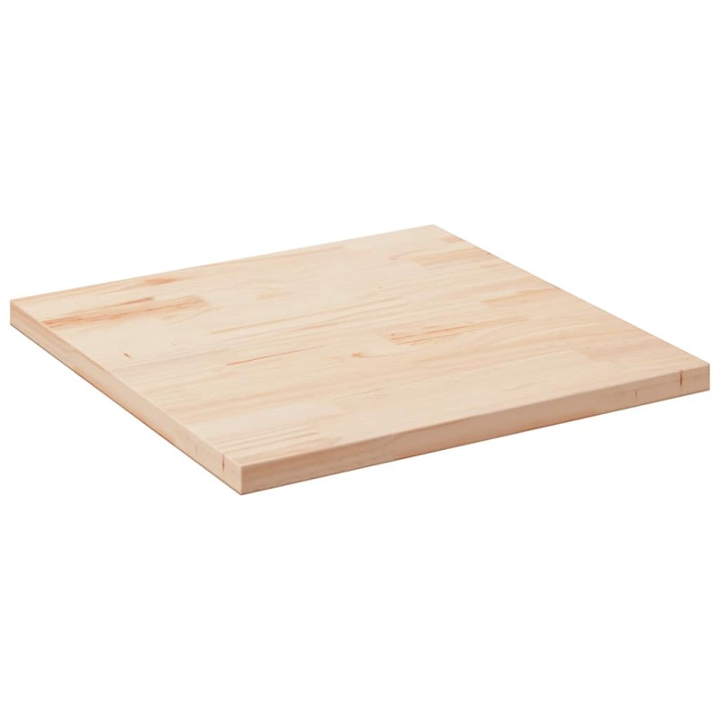 vidaXL Επιφάνεια Τραπεζιού Τετράγωνη 90x90x2,5 εκ. Μασίφ Ξύλο Πεύκου