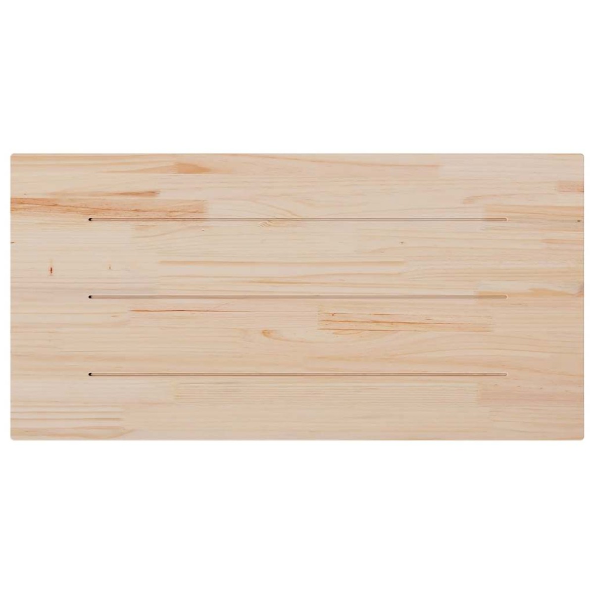 vidaXL Επιφάνεια Τραπεζιού Ορθογ. Λευκή 80x40x2,5 εκ. από Μασίφ Πεύκο