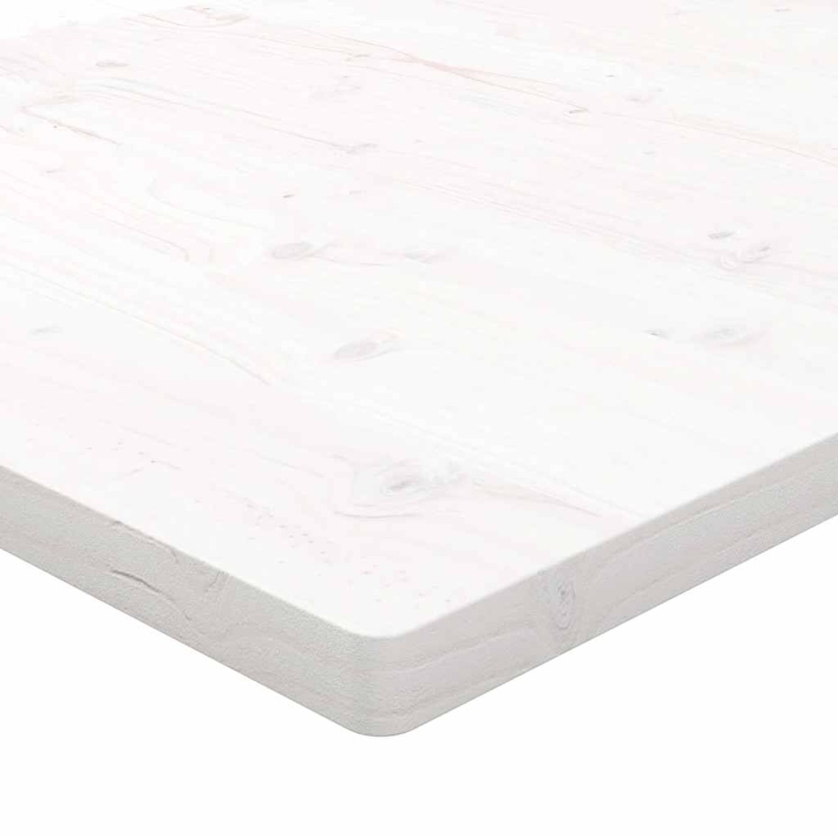 vidaXL Επιφάνεια Τραπεζιού Ορθογ. Λευκή 80x40x2,5 εκ. από Μασίφ Πεύκο