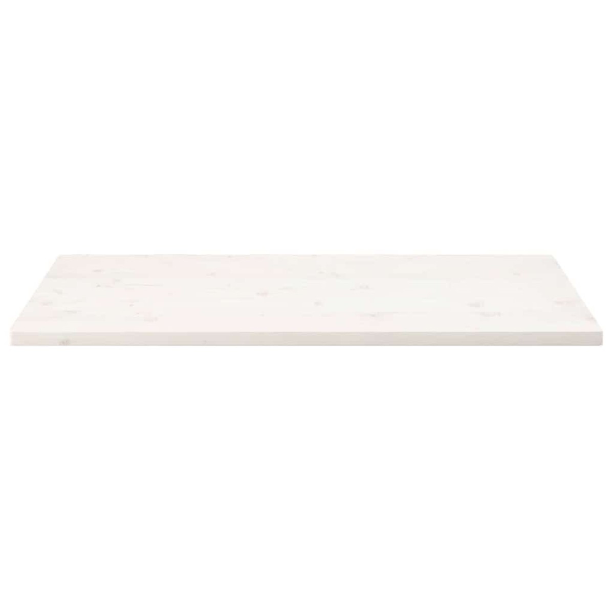 vidaXL Επιφάνεια Τραπεζιού Ορθογ. Λευκή 100x50x2,5 εκ. από Μασίφ Πεύκο