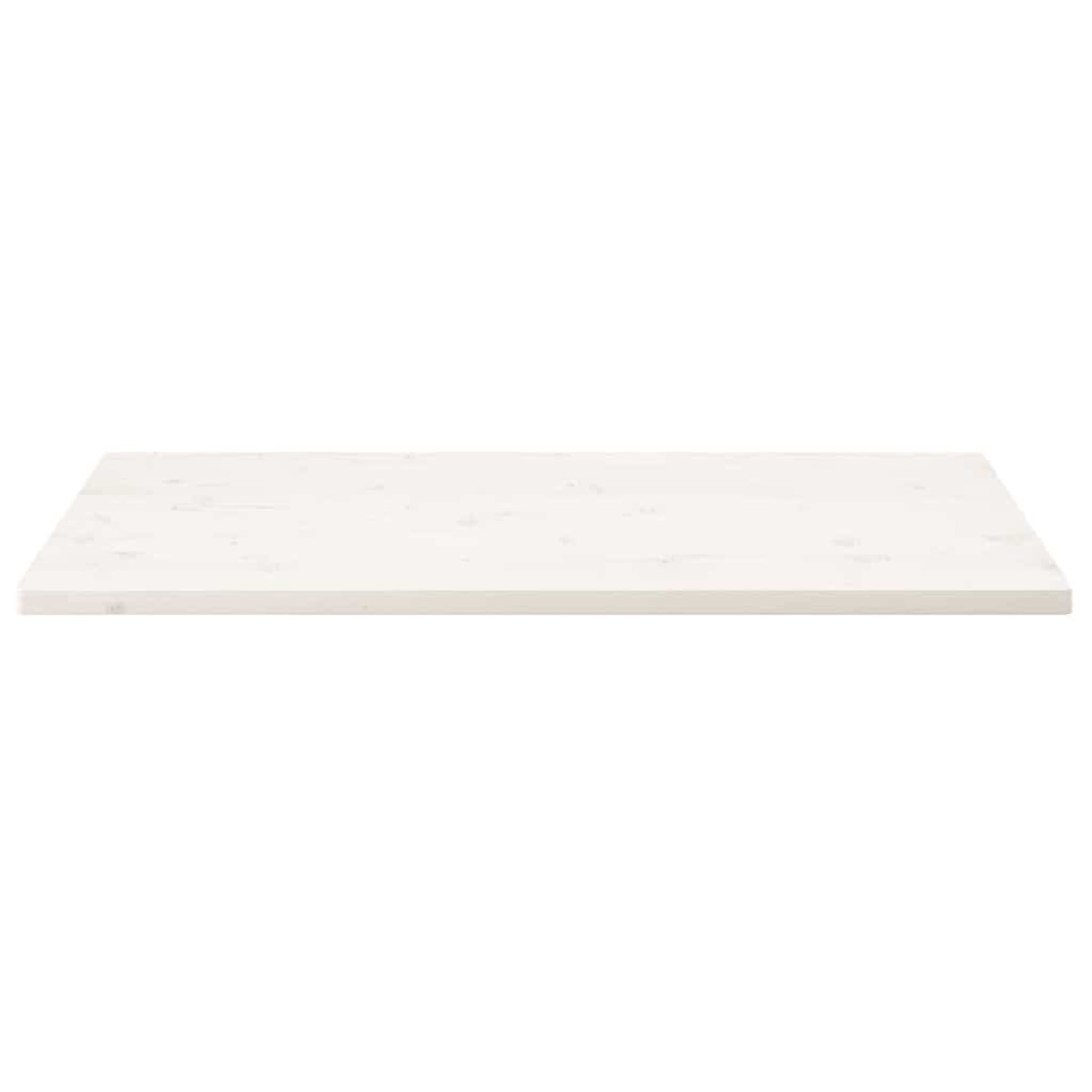 vidaXL Επιφάνεια Τραπεζιού Ορθογ. Λευκή 110x55x2,5 εκ. από Μασίφ Πεύκο