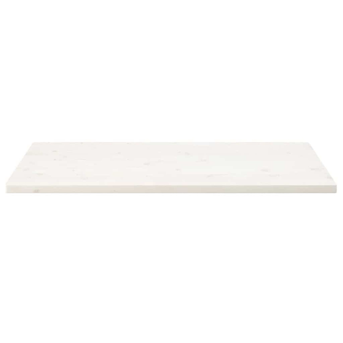 vidaXL Επιφάνεια Τραπεζιού Ορθογ. Λευκή 110x60x2,5 εκ. από Μασίφ Πεύκο