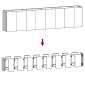 vidaXL Ζαρντινιέρα 360 x 40 x 80 εκ. από Ατσάλι Σκληρυθέν στον Αέρα