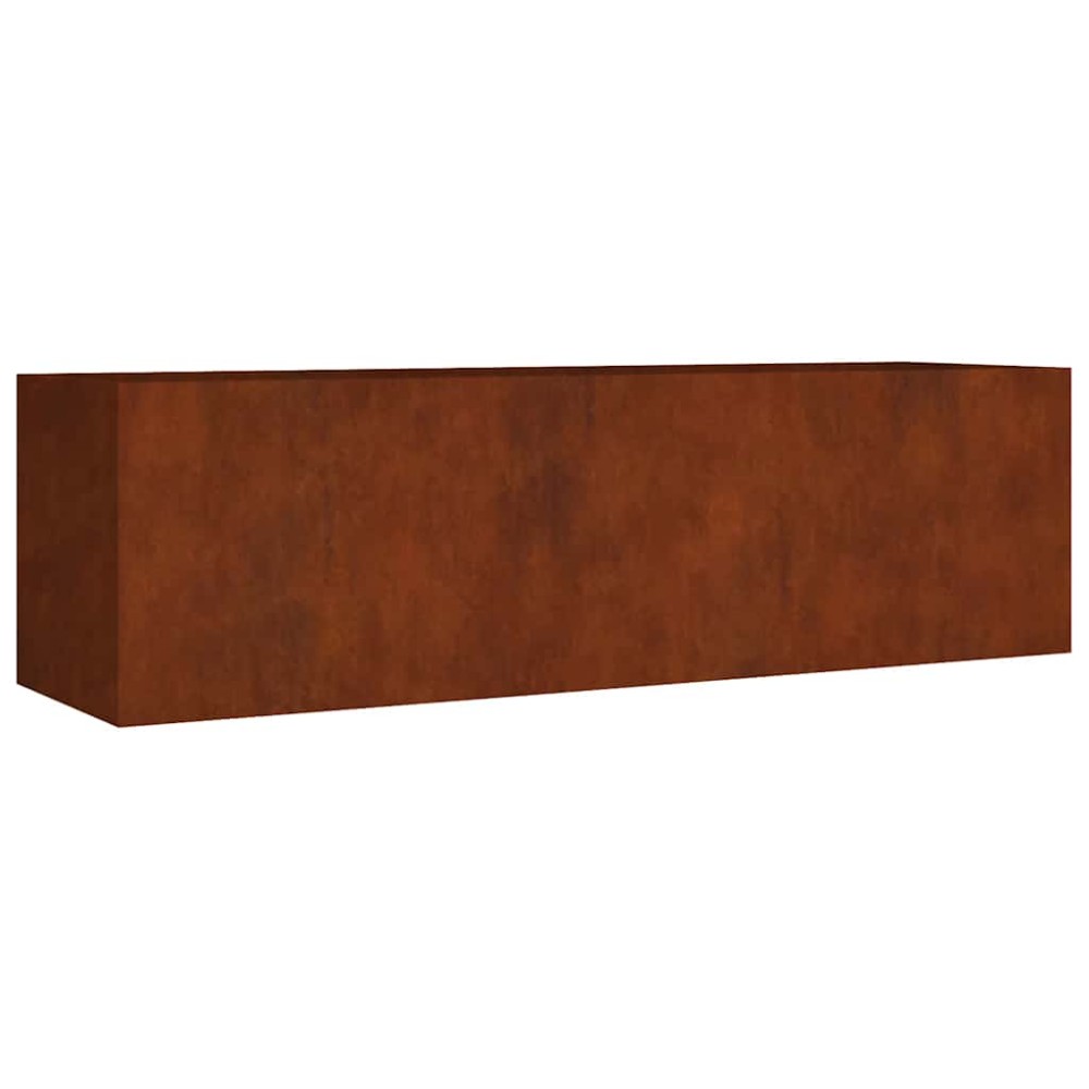 vidaXL Ζαρντινιέρα 280 x 80 x 80 εκ. από Ατσάλι Σκληρυθέν στον Αέρα
