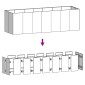 vidaXL Ζαρντινιέρα 280 x 80 x 80 εκ. από Ατσάλι Σκληρυθέν στον Αέρα